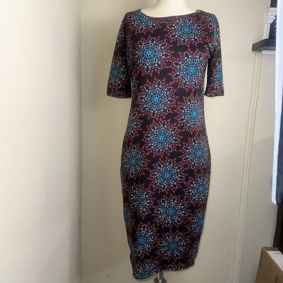 Jessica Simpson Asymmetrical Bandage Bodycon Dress Purple Size 4 EUC - Picture 1 of 10